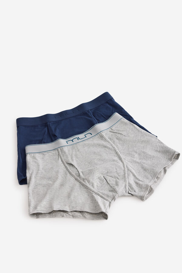 Milano Pack boxer liso Gris Claro