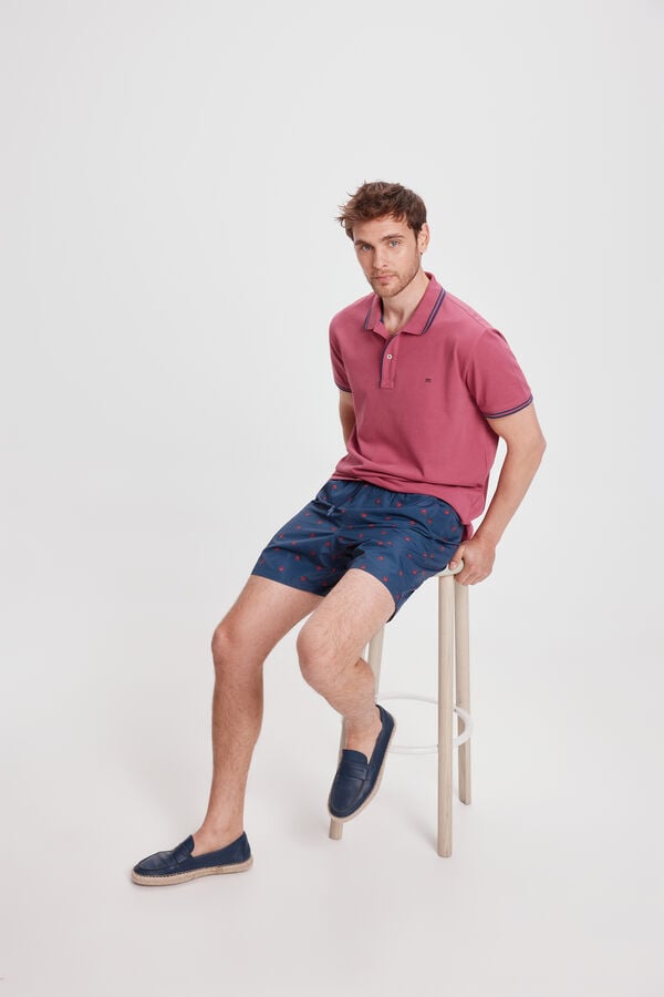 Fifty Outlet Bañador estampado a contraste Azul