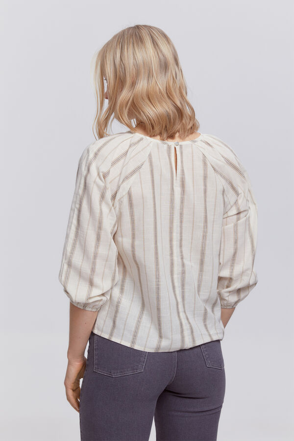 Fifty Outlet Blusa abullonada Azul