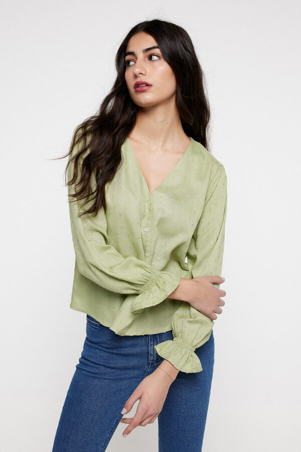 Milano Blusa plumeti Kaki Oscuro