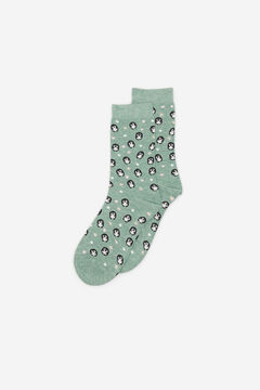 Fifty Outlet Calcetines con print posicional natural