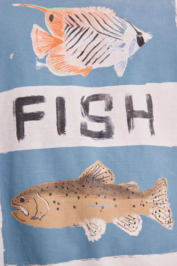 Fifty Outlet Camiseta Estampada Blanco