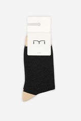 Fifty Outlet Calcetines de lurex con contraste Granate