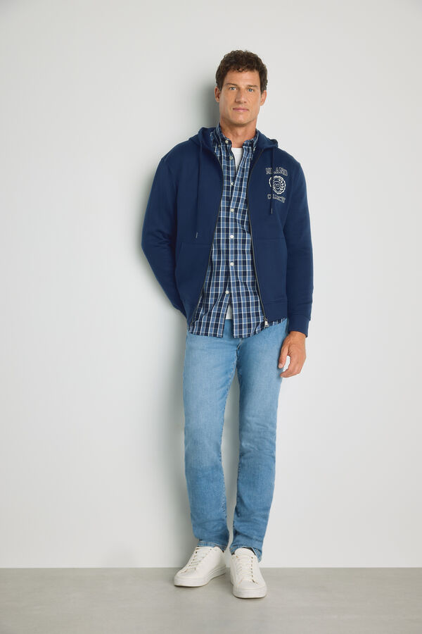 Milano Sudadera con capucha y cierre Navy