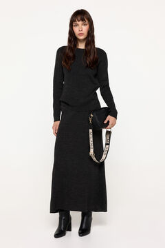 Fifty Outlet Falda Evasé Tricot Marengo