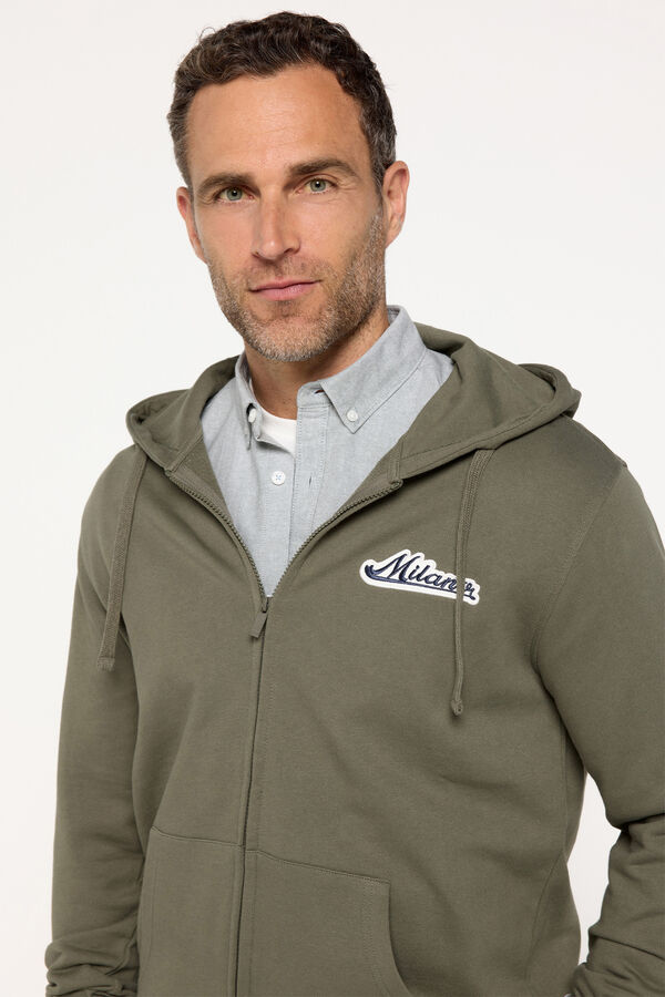 Fifty Outlet Sudadera algodón con capucha Verde