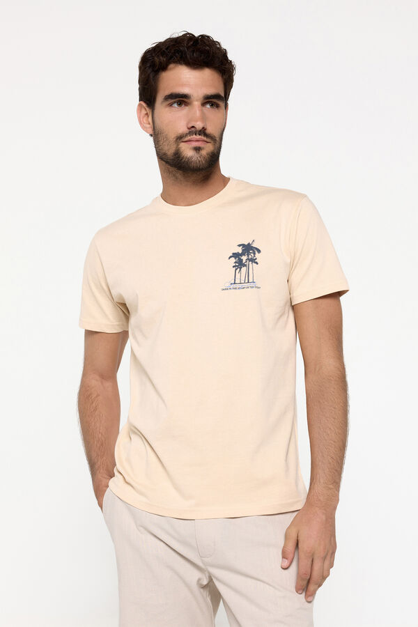 Milano Playera manga corta. 100% algod&oacute;n. Marfil