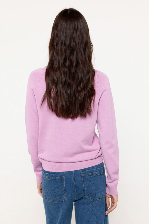 Fifty Outlet Suéter de tejido de viscosa cuello barco Rosa