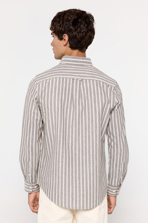 Fifty Outlet Camisa oxford rayas Verde