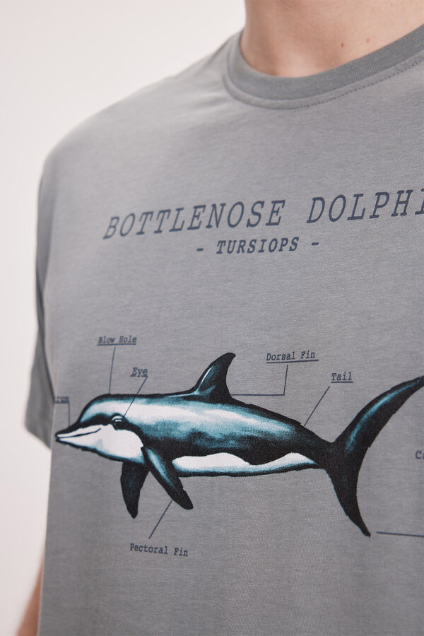 Milano Camiseta Estampada Gris Oscuro