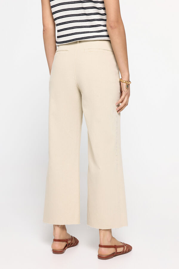 Fifty Outlet  Pantalón culotte Beige