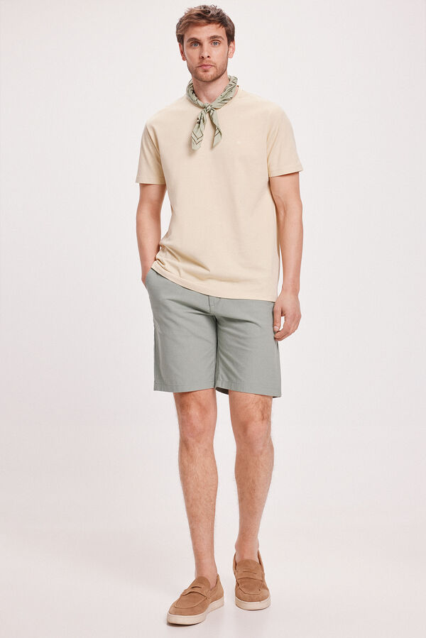 Fifty Outlet Camiseta Básica Kaki Claro