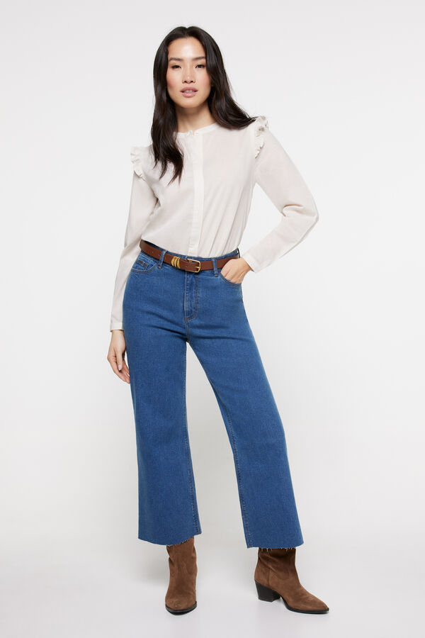 Milano Blusa Lisa Marfil