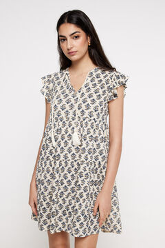 Fifty Outlet Vestido Bambula. Azul