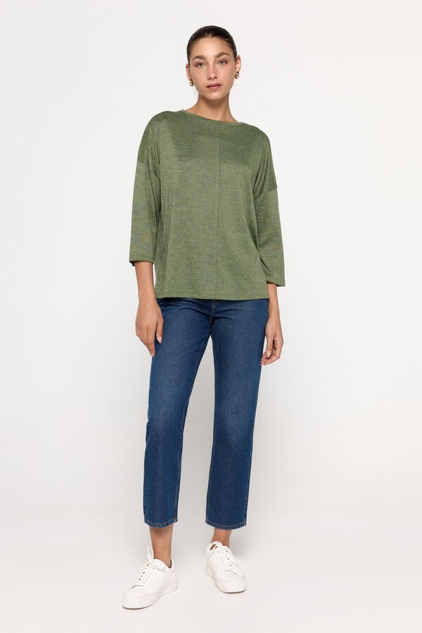 Milano Camiseta manga francesa tacto suave Verde