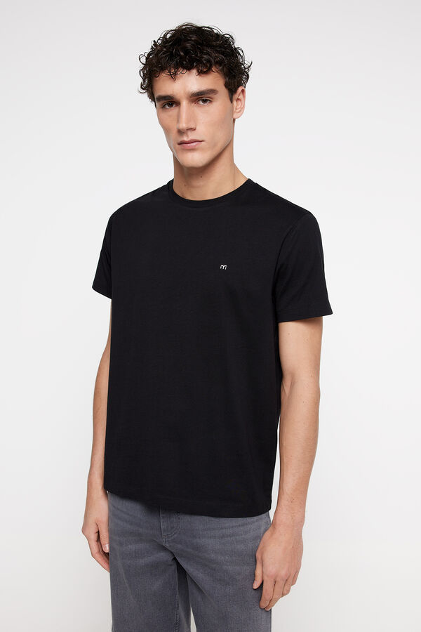Fifty Outlet Camiseta básica manga corta Negro