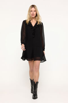 Fifty Outlet Vestido gasa Negro