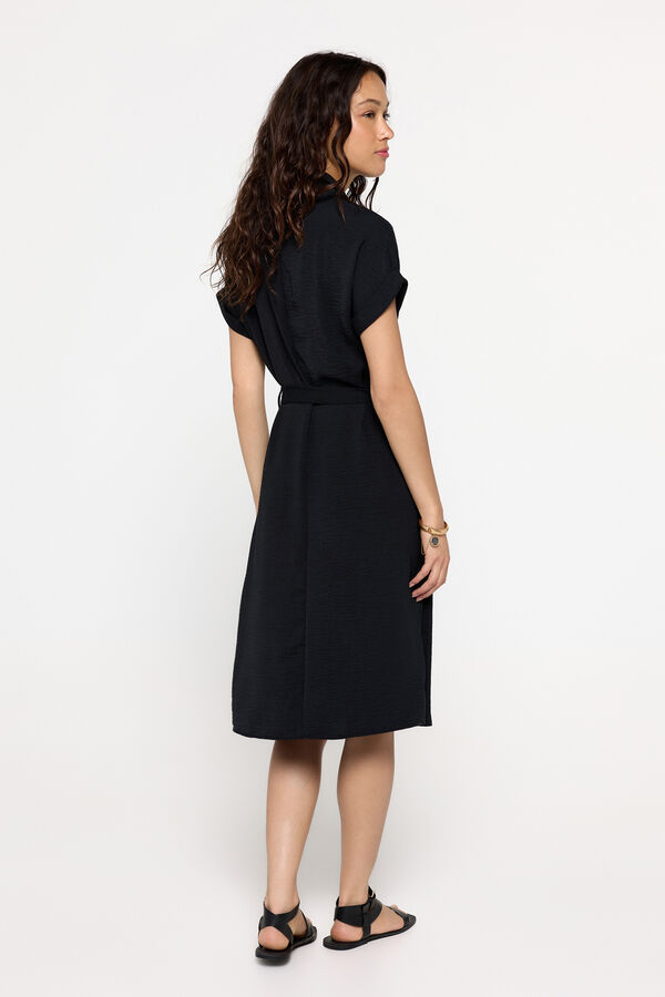 Fifty Outlet  Vestido camisero Negro