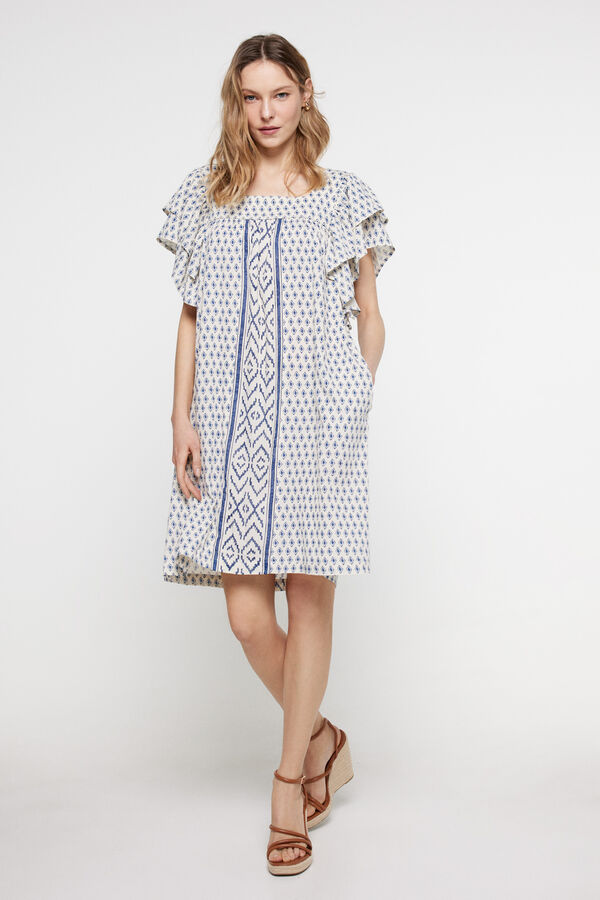 Milano Lotus dress Azul