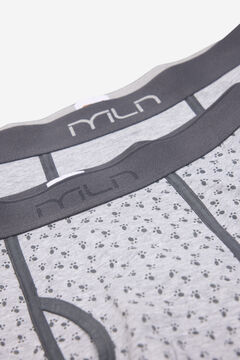 Fifty Outlet Pack Boxers Gris Claro Estampado
