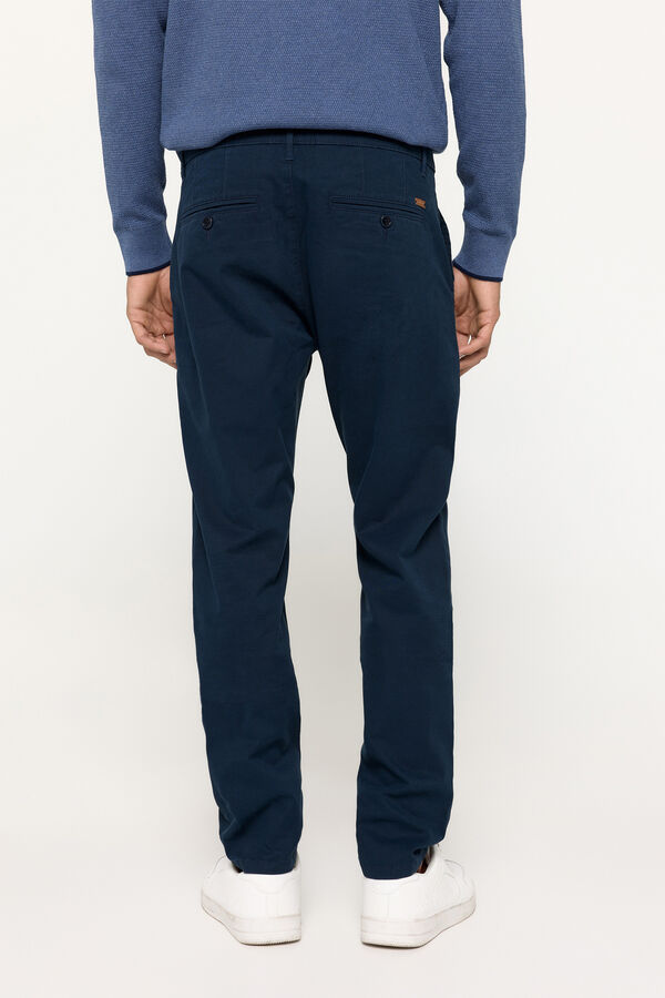 Fifty Outlet Pantalón chino print Azul