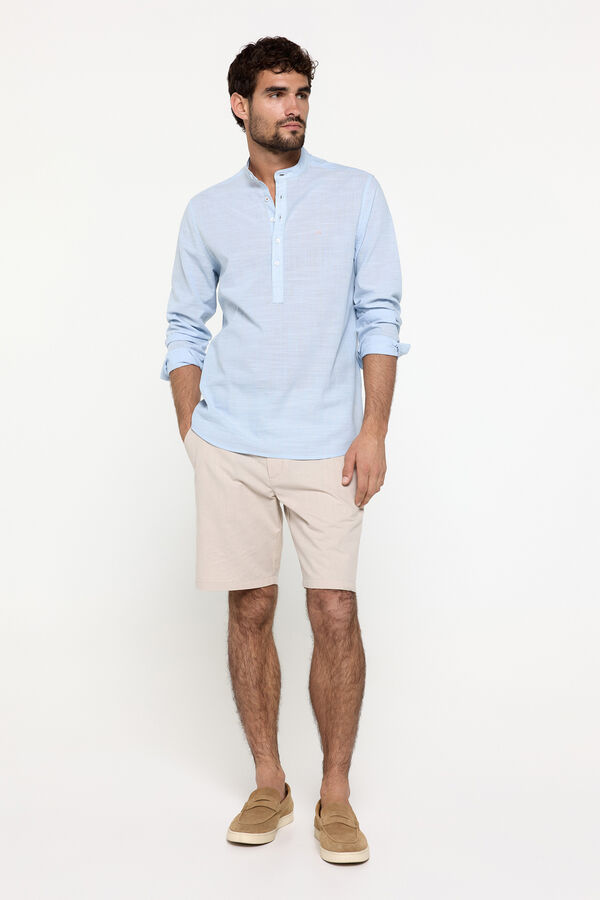 Fifty Outlet Camisa mao polera Azul