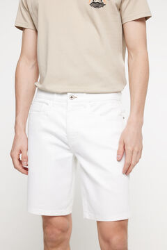 Fifty Outlet Bermudas cinco bolsillos. Blanco