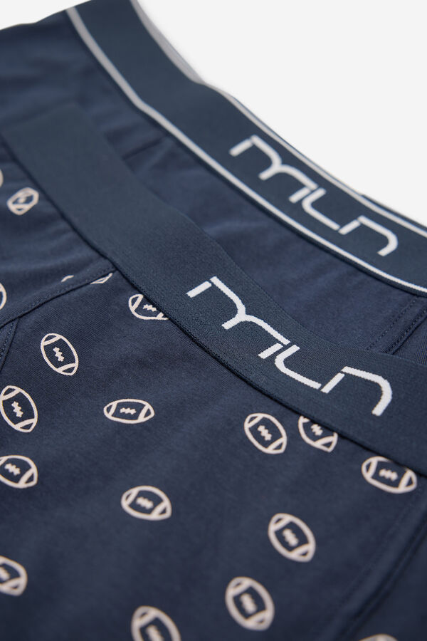 Milano Pack boxer liso y estampado Navy