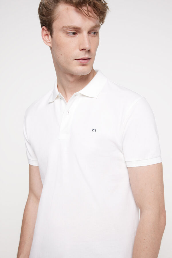 Fifty Outlet Polo basico algodon Milano Blanco