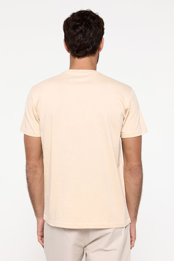 Milano Playera manga corta. 100% algod&oacute;n. Marfil