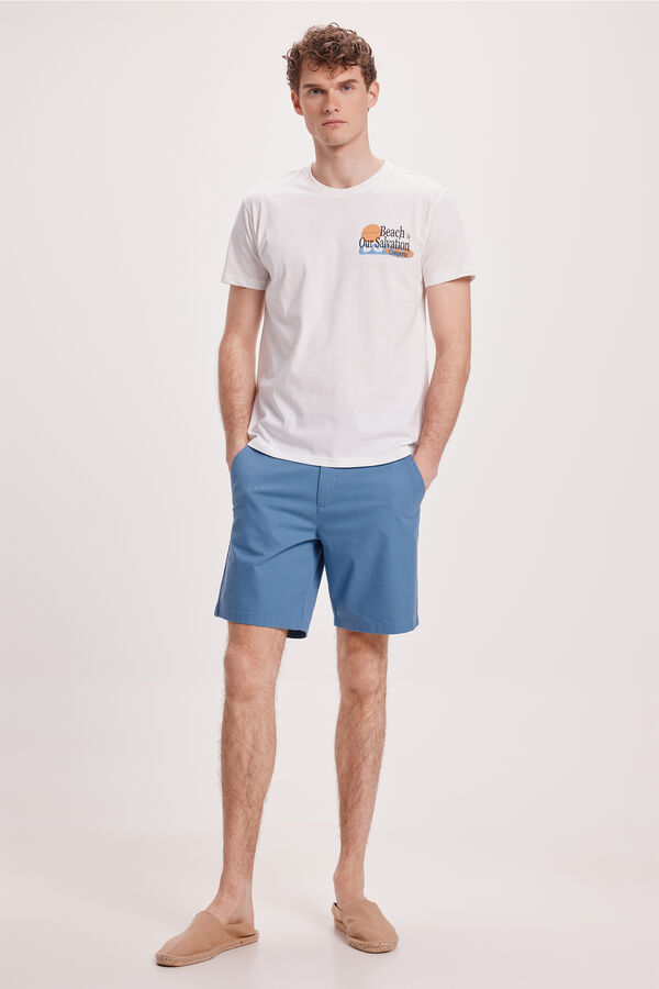 Fifty Outlet Camiseta Estampada Blanco