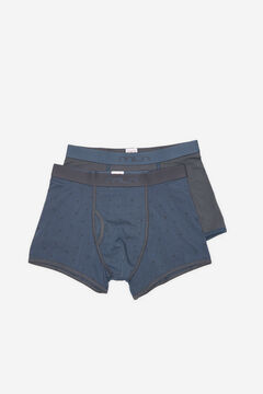 Fifty Outlet Pack Boxers Gris Oscuro Estampado