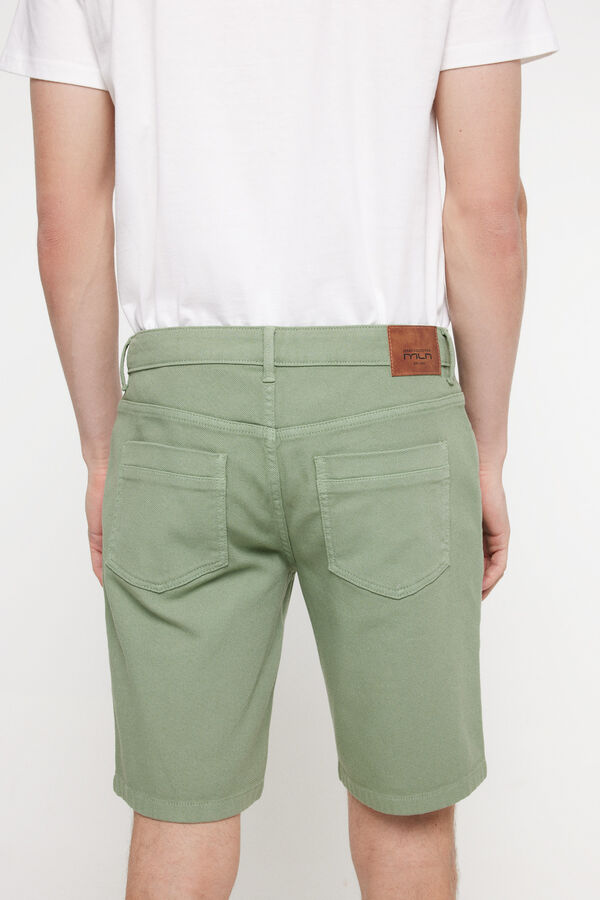Fifty Outlet Bermudas denim estructura. Verde