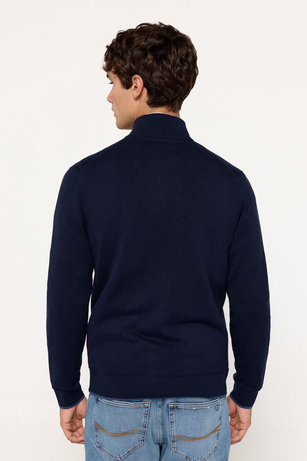 Fifty Outlet Chaqueta tejido cierre Navy