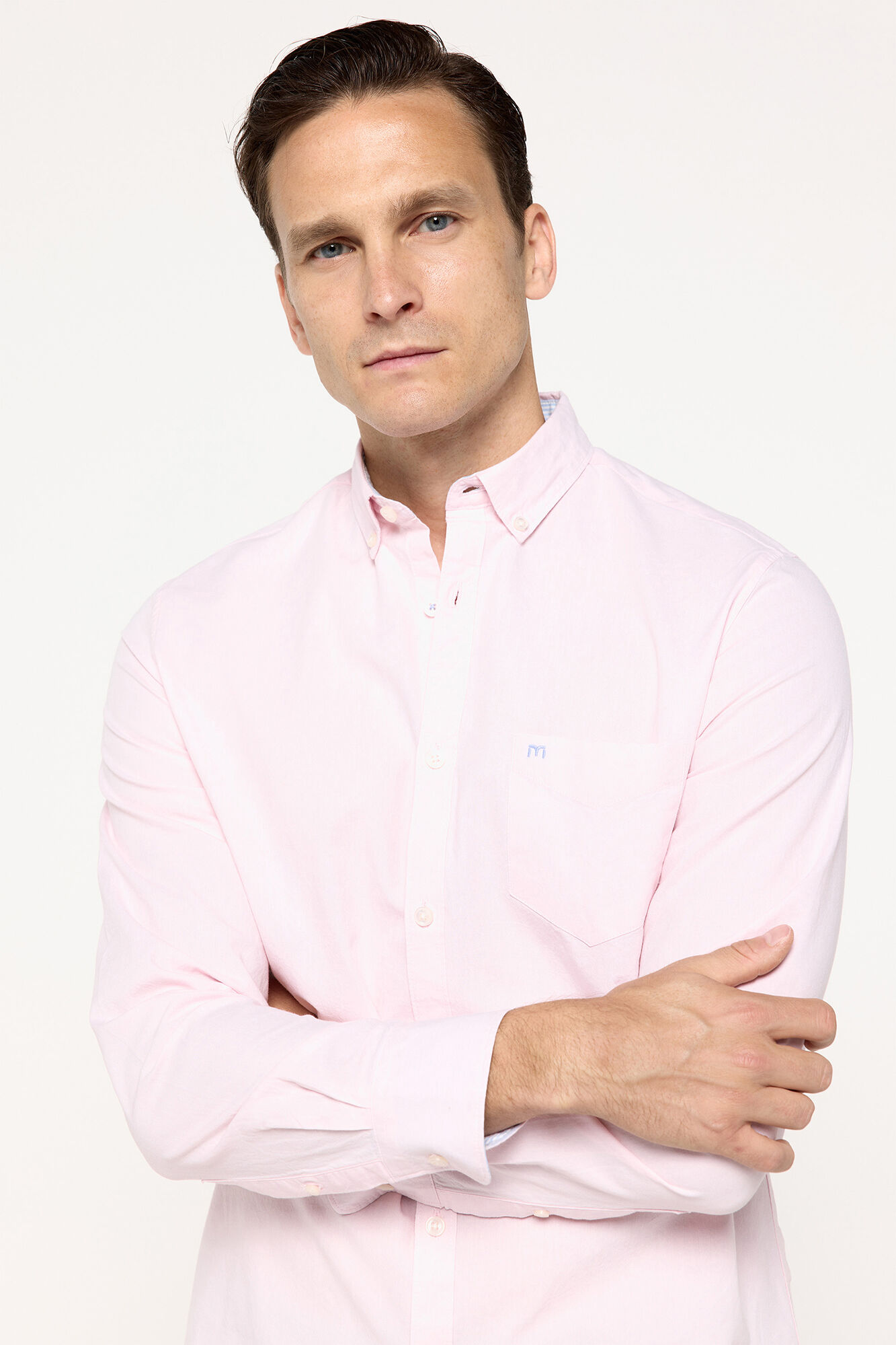 Milano Camisa pinpoint lisa