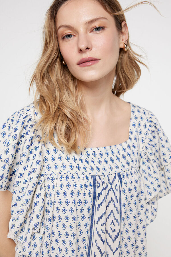 Milano Lotus dress Azul
