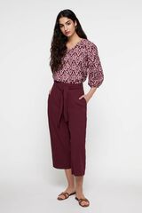 Milano Pantal&oacute;n culotte crop Vino
