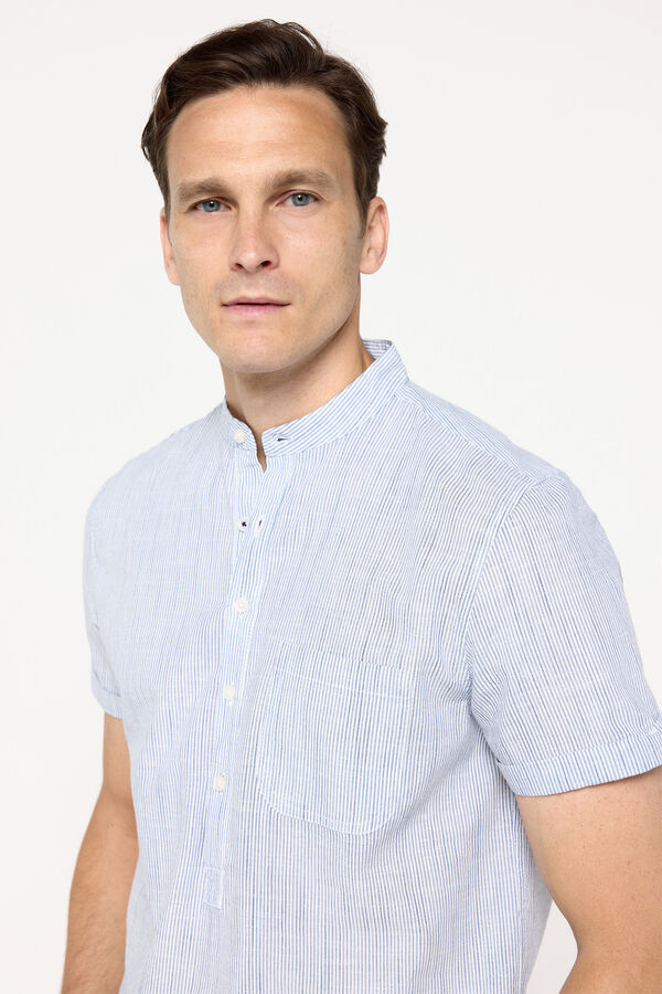 Milano Camisa mao polera Azul