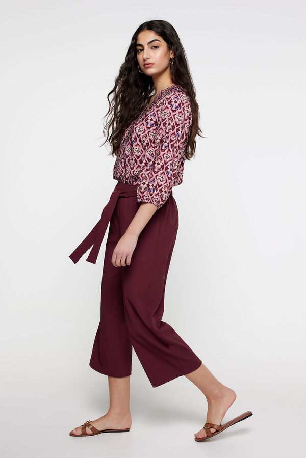 Milano Pantal&oacute;n culotte crop Vino