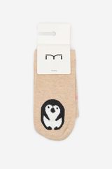 Fifty Outlet Calcetines fantasía pingüinos natural