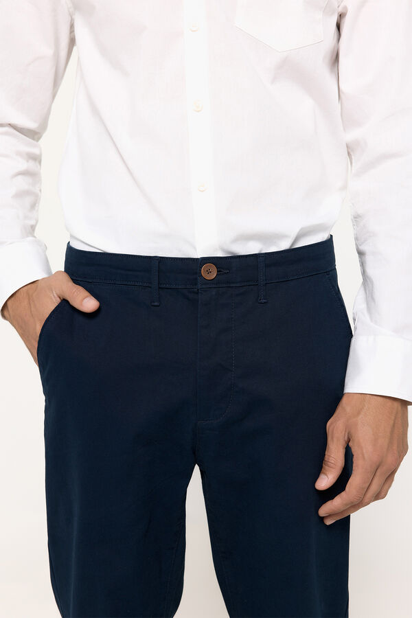 Fifty Outlet Pantalón chino liso Navy