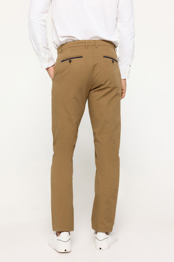 Fifty Outlet Pantalón chino liso Gris