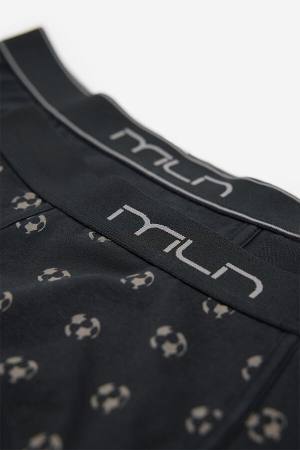 Milano Pack boxer liso y estampado Negro