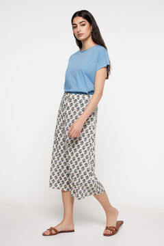 Fifty Outlet Falda midi Bambula Azul
