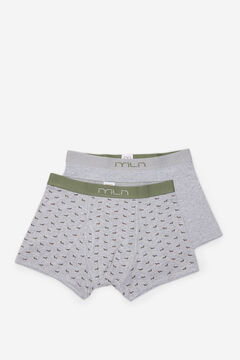 Fifty Outlet Pack boxer print fantasía Verde