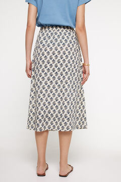 Fifty Outlet Falda midi Bambula Azul