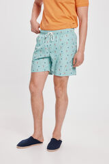 Fifty Outlet Bañador Estampado a Contraste Azul