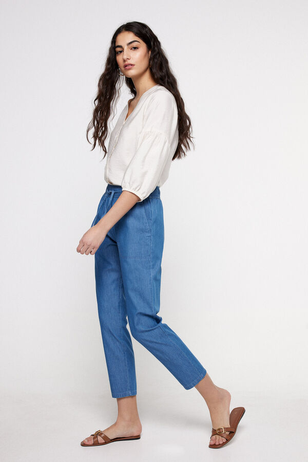 Milano Pantal&oacute;n ligth denim Azul