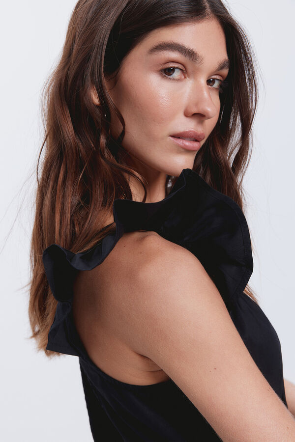 Fifty Outlet Vestdo estilo mesonero Negro