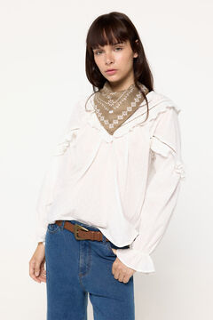 Fifty Outlet Blusa Popelin Blanco